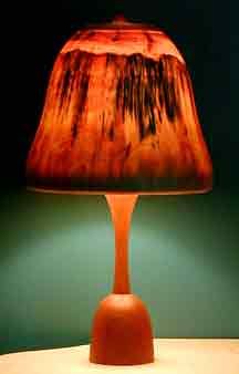 Woodturning a lamp